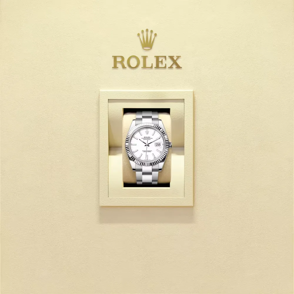 Rolex Datejust 41 White Dial Gold M126334-0009 - Image 9