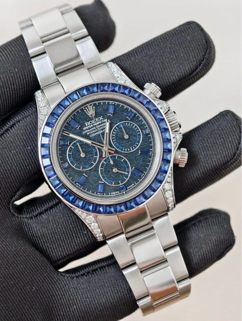 Rolex Cosmograph Daytona – White Gold & Sapphire Bezel – Ref. 126599TSA - Image 3