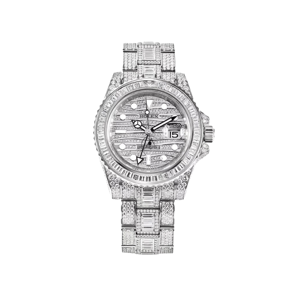 Rolex GMT-Master II 116769TBR-001 White Gold Diamond Set